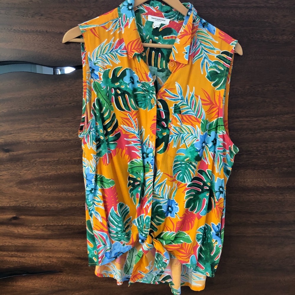 BeachLunchLounge Womens Palm Leaf Tie